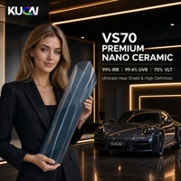 Film teinté pour fenêtres KUCAI série VS, haute qualité, 99% IRR, film solaire nano, film céramique nano 2 couches pour la décoration automobile