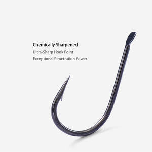 Hameçons de pêche japonais en alliage de titane forgé à pointe aiguille Umitanago avec ardillon - Product Image 4