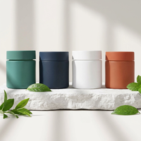 Vente en gros de pots en verre transparents mats noirs résistants aux enfants, personnalisés, de 1 oz, 2 oz, 3 oz, 4 oz, pour l'emballage de fleurs, avec bouchon à vis