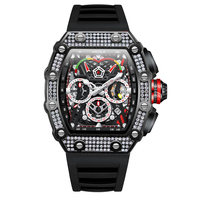 Montre homme ONOLA 6827Q 2024, marque haut de gamme, luxe, chronographe, sport, étanche, quartz, diamants, qualité supérieure.