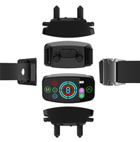 One Two Dog Wiederaufladbares Stoßfestes Elektrisches Hundetrainingshalsband Fernbedienung 500m Reichweite IP67 Wasserdicht Nylon Modisch Kunststoff