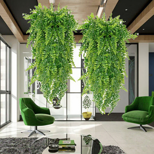 Plante artificielle suspendue en lierre persan, plante verte suspendue au mur avec forme <span class=keywords><strong>de</strong></span> feuille pour décorations intérieures - Product Image 4