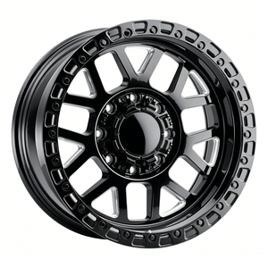 OVERLAND จานลึกลายตาข่ายสีดำด้านผ้าซาติน6-LUG off-road beadlock สำหรับ JEEP Wrangler Ford bronco Land Cruiser Prado - Product Image 1