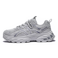 Chaussures de sport décontractées pour hommes EVERGREEN, tendance, à lacets, avec amorti, semelle épaisse, en maille, pour l'automne/hiver/été