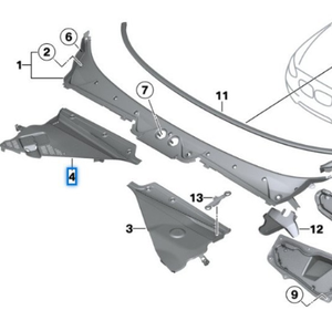 64319353040 Convient pour <span class=keywords><strong>BMW</strong></span> <span class=keywords><strong>BMW</strong></span> <span class=keywords><strong>W1</strong></span> Series F20 Plaque de collecte d'eau droite - Product Image 3