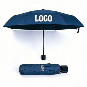 Custom 3-<b>Fold</b> Mini Umbrella 190T Material UV Printing Modern Minimalist Manual Opening Travel Umbrellas - Product Image 1