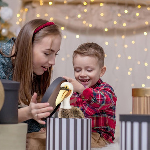 U285 sống động như thật <span class=keywords><strong>Pelican</strong></span> Thú nhồi bông búp bê cho Halloween phục sinh giáng sinh Valentines món quà sinh nhật màu nâu <span class=keywords><strong>Pelican</strong></span> đồ chơi sang trọng - Product Image 4