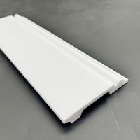 Plinthe en polystyrène PS durable, résistante à l'eau, légère, facile à découper et à installer