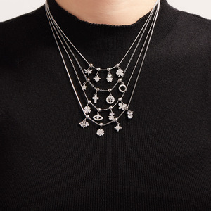 Ciondolo da Donna Mili Cross-Border in <span class=keywords><strong>Acciaio</strong></span> Inossidabile Placcato Oro 18K PVD con Zirconi 5A, Nuovo Modello, per Anniversario, Ciondoli e Charms alla Moda - Product Image 4