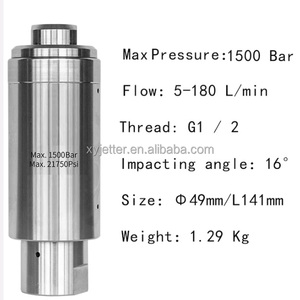 Buse turbo <span class=keywords><strong>haute</strong></span> <span class=keywords><strong>pression</strong></span> 1500 bars, buse rotative <span class=keywords><strong>haute</strong></span> <span class=keywords><strong>pression</strong></span> pour nettoyer les surfaces - Product Image 3