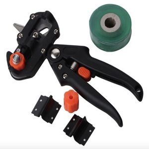 <b>Garden</b> Grafting Scissor Kit Anti-Slip Grip Ratchet Pruner DIY Plant Branch Twig Vine Fruit Tree Cutting Scissors Shear - Product Image 5