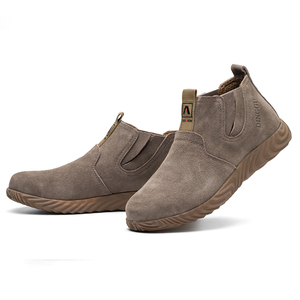 Zapatos de trabajo ligeros con punta de acero para construcción, calzado de seguridad Industrial para hombre, zapatos de seguridad de cuero ppe - Product Image 2