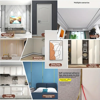 Bande de finition murale autocollante en mousse XPE 2026, flexible et étanche, pour plinthes de plafond et décorations murales – Vente en gros fabricant