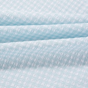 RTS <strong>Yarn</strong> <strong>Dyed</strong> Plaid 100% <strong>Cotton</strong> Bubble Seersucker <strong>Fabric</strong> - Product Image 3