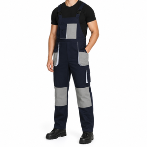 Salopette da <span class=keywords><strong>Lavoro</strong></span> Multiuso Resistente con Tasche Multiple, Bicolore, per Uomo, con Logo Personalizzato - Product Image 1