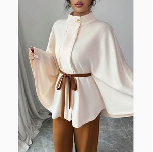 Annshine Stile Europeo e Americano 2026 Nuova Giacca Corta da <span class=keywords><strong>Donna</strong></span> con Colletto Alto e Maniche Lunghe con Coulisse + Pantaloni Lunghi - Product Image 2