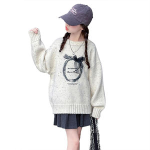 Older And Middle Children 2026 New Style Children's Crew Neck Sweater Pullover <b>Warm</b> <b>Top</b> Children's Clothing Knit Sweater - Product Image 4