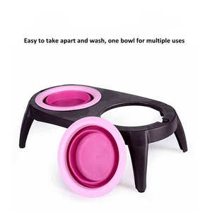 Bowl para Cães Portátil e Dobrável, Não Deslizante, com Duas Garrafas de Água, PP+PS+TPR, Caixa Ecológica para Viagem - Product Image 5