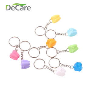 Porte-clés de rangement pour dents de bébé DeCare, en plastique, forme irrégulière, léger, pour les soins dentaires des enfants - Product Image 1
