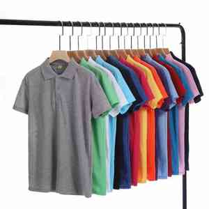 Camisetas de polo de hombre pedido a granel-Camisetas de moda de manga corta con bordado e impresión de logotipo personalizado - Product Image 3