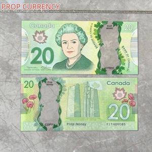 Tiền đạo cụ siêu mỏng Canada, dùng cho phim ảnh, trang trí sự kiện và đạo cụ, tiền giấy đô la giả, trông như thật, làm bằng nhựa - Product Image 3