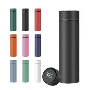Botella <span class=keywords><strong>Térmica</strong></span> Inteligente <span class=keywords><strong>de</strong></span> Acero Inoxidable <span class=keywords><strong>de</strong></span> 500 ml con Pantalla LED <span class=keywords><strong>de</strong></span> Temperatura, Personalizable con Logotipo, para Uso Doméstico, con Filtro para Té - Product Image 1