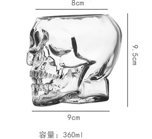 Vaso de chupito con cabeza de Calavera, taza de cerveza, vaso de vino, vaso de cristal, whisky, <span class=keywords><strong>vodka</strong></span>, taza de café, 25ml ~ 150ml, botella de regalo, vaso de chupito - Product Image 4