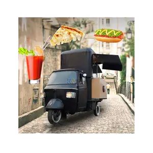 OEM Mobil Pizza Makanan Cepat Saji Truk dengan Dapur Lengkap Disesuaikan 3 Roda Sepeda Roda Tiga Listrik Sarapan Vending Van untuk Dijual