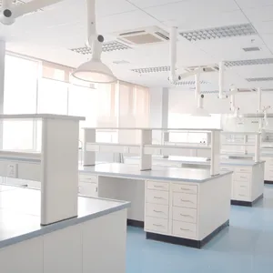 Para bancos de laboratório químico de design livre, com bancada de laboratório cerâmico brilhante e limpo