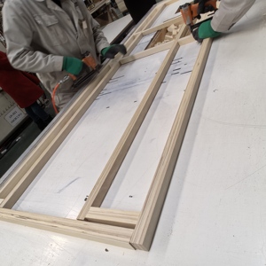 Porte en bois personnalisable avec entrée des fabricants de PVC écologique Chambres à coucher Bureaux à domicile Usage commercial <span class=keywords><strong>Application</strong></span> extérieure - Product Image 4