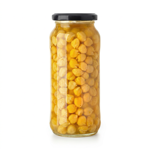 Pois chiches en conserve, pelés entiers, en salière, saveur salée, conditionnés en bocal Mason, légumes, 1 kg, qualité export, durée de conservation de trois ans - Product Image 1