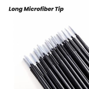 Microaplicadores <span class=keywords><strong>de</strong></span> Cabezal Largo para Extensiones <span class=keywords><strong>de</strong></span> <span class=keywords><strong>Pestañas</strong></span>, Microcepillos para <span class=keywords><strong>Pestañas</strong></span>, Varitas <span class=keywords><strong>de</strong></span> Algodón para Rímel - Product Image 2