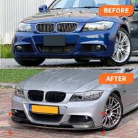 Para BMW Serie 3 E90 E91 LCI M Sport 2009-2012, Difusor Delantero, Kit Aerodinámico, ABS Pulido, 100% Compatible, Fácil Instalación