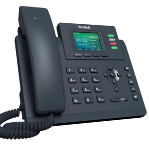 Yea-link SIP-T33P l'alimentation <span class=keywords><strong>IP</strong></span> d'entrée de gamme <span class=keywords><strong>sur</strong></span> un <span class=keywords><strong>téléphone</strong></span> filaire Ethernet avec 4 lignes, <span class=keywords><strong>voix</strong></span> HD et écran couleur LCD de 2.4 pouces - Product Image 3