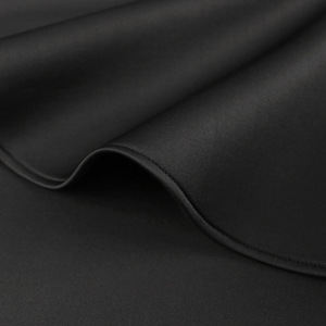 Y307042 Plus Size elegante festa serale donna pizzo Patchwork manica corta Stand collo fessura abiti neri - Product Image 6