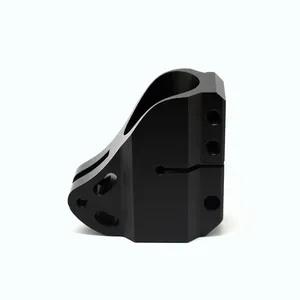 Profissional Custom Precision Preto Anodizado Alumínio Auto Acessórios CNC Milling Plastic Parts