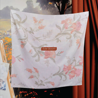 Foulard musulman en mousseline de soie imprimée Hijab Foulard arabe pour femmes Fleur Islam Foulard Châles et enveloppes Fournisseur de foulards