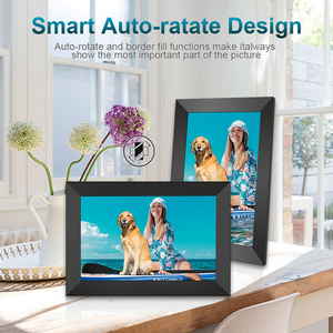 Cadre photo intelligent multifonctionnel avec écran LCD tactile de 10 pouces, personnalisable avec un logo familial - Product Image 5