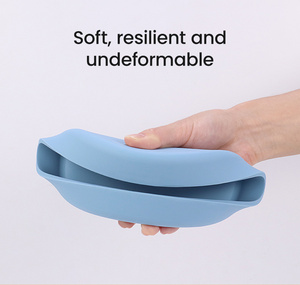ODM/OEM Eco-Friendly Microwave Dishwasher Safe Unbreakable Silicone Portable Feeding <b>Set</b> Includes Dinner Plates - Product Image 5