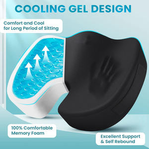 Penopang Tulang Ekor dengan Gel Memori dan Busa untuk Meredakan Nyeri Punggung dengan Kualitas Ortopedi, Cocok untuk Perjalanan, Kantor dan Keluarga - Product Image 2