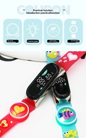 Montre LED créative en gros, nouvelle collection, motif dessin animé, lumière clignotante, montre numérique électronique pour étudiants, enfants, garçons et filles
