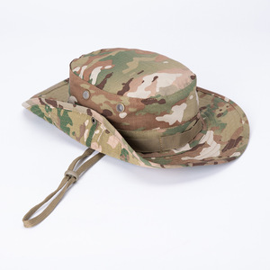 Camouflage Bucket Hat Breathable Wide Brim Sun Protection Outdoor Summer Cycling Mask Adult 54-56CM - Product Image 3