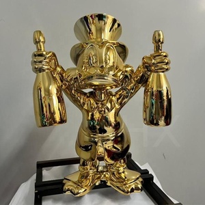 Nhà Sản Xuất Chuyên Nghiệp Thiết Kế Hiện Đại Tùy Chỉnh Màu Sắc Sợi Thủy Tinh Cuộc Sống Kích Thước Vịt Bức Tượng Cho Thư Viện - Product Image 5