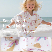 Serviette à capuche en microfibre OEM pour bébé, séchage rapide, douce et respirante, peignoir pour enfants pour piscine, plage et usage domestique
