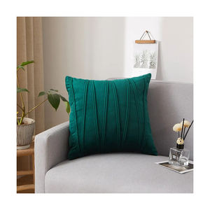 Top Ranking Embossing Plush Velvet <strong>Emerald</strong> <strong>Green</strong> Luxury <strong>Cushion</strong> <strong>Cover</strong> for Decorative - Product Image 1