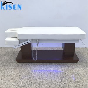 KISEN Factory Price Salon Furniture Massage Facial <b>Bed</b> Electric Massage Table Cosmetic Chair Beauty Salon With 4 Motors LED <b>Bed</b> - Product Image 3
