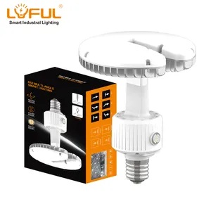 卸売LEDガレージ備品e40産業調光可能LED低ベイ電球調整可能100w120w産業用および鉱業用ランプ