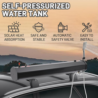 Réservoir d'eau de toit de voiture de 18 L, douche de camping extérieure, douche solaire économique en PVC, douche de route