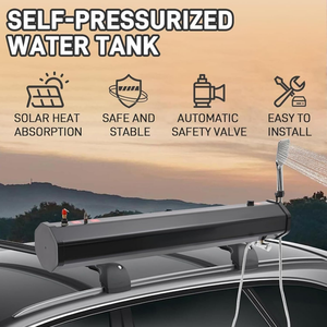 Réservoir <span class=keywords><strong>d</strong></span>'<span class=keywords><strong>eau</strong></span> de toit de voiture de 18 L, douche de <span class=keywords><strong>camping</strong></span> extérieure, douche solaire économique en PVC, douche de route - Product Image 6