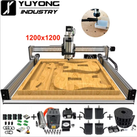 1212 Mini Routeur CNC LEAD pour la fabrication de portes en bois et la sculpture sur bois, avec cadre et broche, machine de découpe et de sculpture automatique du bois et du métal